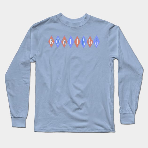 Bowling Retro 2 Long Sleeve T-Shirt by TaliDe